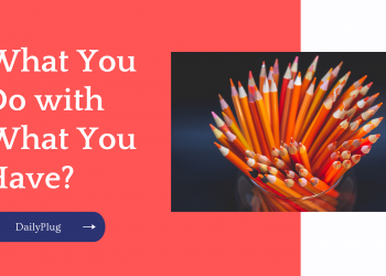 What You Do with What You Have?