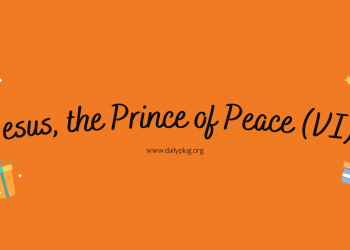 Jesus, the Prince of Peace (VI)